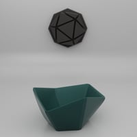 3D كوب وزن القهوة سداسي اخضر