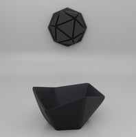 3D كوب وزن القهوة سداسي اسود