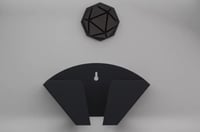 3D حامل فلاتر جداري اسود