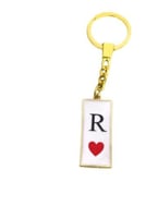 ميدالية مفاتيح أنيقة بتصميم حرف R