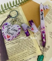 طقم قلم وميدالية حرف تصميم حسب الطلب