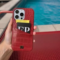 Wine Red Card Case