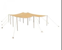 مظلة حلال طبقتين ، سقف خيمة الغنم، رملي، مقاس 6×6...