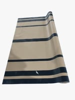 رول جلد PVC, ضد الماء, بيج مخطط , وزن 700 جرام . م...