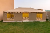 خيمة ملكية, مقاس 5×8 متر,واجهه شفاف