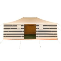 خيمة نجد ,3 طبقات, مقاس 4×6×2 ياردة, أبيض مخطط أسو...