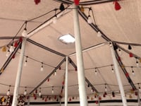 بيت شعر سعودي, , مقاس 6×6 ياردة,أبيض مخطط