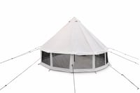 خيمة الجرس السفرية مقاس 4×4, أبيض