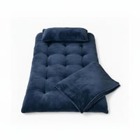 طقم ضيافة كامل مخمل باللون الكحلي مقاس 1×2 م