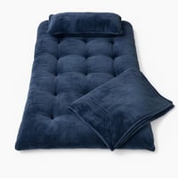 طقم ضيافة كامل مخمل باللون الكحلي مقاس 1×2 م