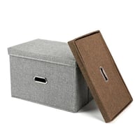 صندوق مكعب كبير الحجم بمقابض لتخزين وتنظيم الملابس...