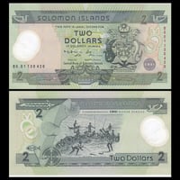 جزر سليمان فئة 5 دولار بوليمر أنسر تذكاري مع المغل...