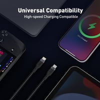 جودا - سلك شاحن تايب سي الى لاتيننج FIBER 60 بقوة...