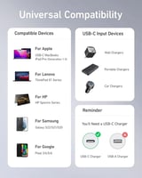 كيبل انكر باور لاين تايب سي الى تايب سي 1.8 م - اب...