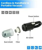 موج ماكس - مكنسة كهربائية محمولة للسيارة والمكتب