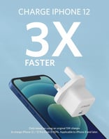 شاحن جداري انكر 20 واط - أبيض