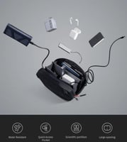 كينجسون - حقيبة يد فاخرة مقاومة للماء - اسود