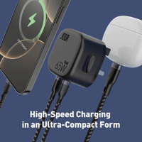 شاحن جداري JODA فولت بود بقوة 65 واط بمنفذين تايب...