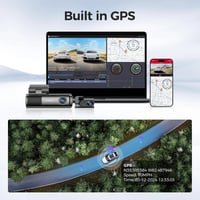 داش كام، LINGDU LD06، كاميرا امامية وخلفية، 5K، وا...