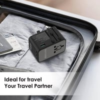 راف باور - فيش سفر بقوة 75 واط متعدد المداخل مع ثل...