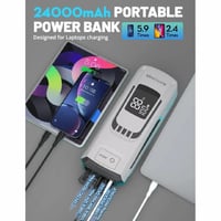 راف باور - مشغل سيارة وبطارية بسعة 24000 ملي امبير...