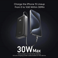 بطارية متنقلة JODA TURBO يسعة 10000 ملي امبير بقوة...