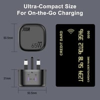 شاحن جداري JODA فولت بود بقوة 65 واط بمنفذين تايب...