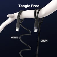 جودا - سلك شاحن تايب سي الى تايب سي FIBER 240 بقوة...