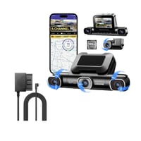 داش كام - AZDome M660 4CH، ذاكرة 128 جيجابايت 2K و...