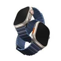 يونيك - سوار ساعة ابل جلد وسيلكون ريفكس بريميوم 49...