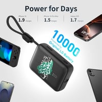 جودا - شاحن متنقل بحجم الصرافة 10 ألف ملي أمبير -...