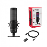 هايبر إكس كواد كاست إس مايكروفون RGB