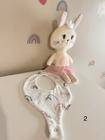 مريلة رضع بحامل لهايه او عضاضه قطن 100%