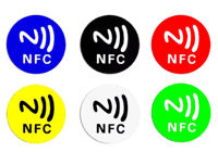 ملصقات بشرائح NFC