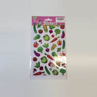 بطاقة ملصقات اشكال خضروات