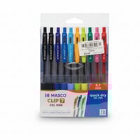 طقم قلم جاف جل 10 لون ماسكو 0.7 م CLIP7S2
