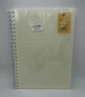 دفتر سلك انجليزي غلاف شفاف B5