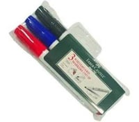 اقلام سبورة بيضاء رأس مشطوف طقم 3 لون FCM/1597/3P