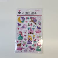 بطاقة ملصقات اطفال بناتي ثلاثي الابعاد