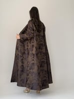 عباية تفته - بني مشجرة ببنفسجي