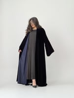 عباية مخمل - كحلي