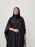 عباية كريب - اسود