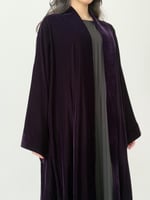 عباية مخمل - بنفسجي