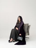 عباية مخمل - بنفسجي