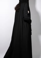 عباية كريب مبطنه شامواه - اسود