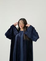 عباية مخمل مكسر - كحلي