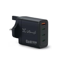 شاحن جداري ليون اكس 100 واط 3 منفذ PD+ منفذ USB