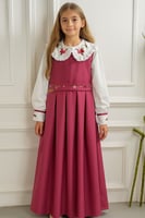 مريول مدرسي قطعتين منفصل ( قميص وشباح)