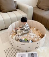 حوض كرات قابل للطي باللون البيج