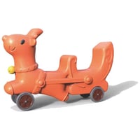 سيارة لطفلين مزدوجة بلاستيكية